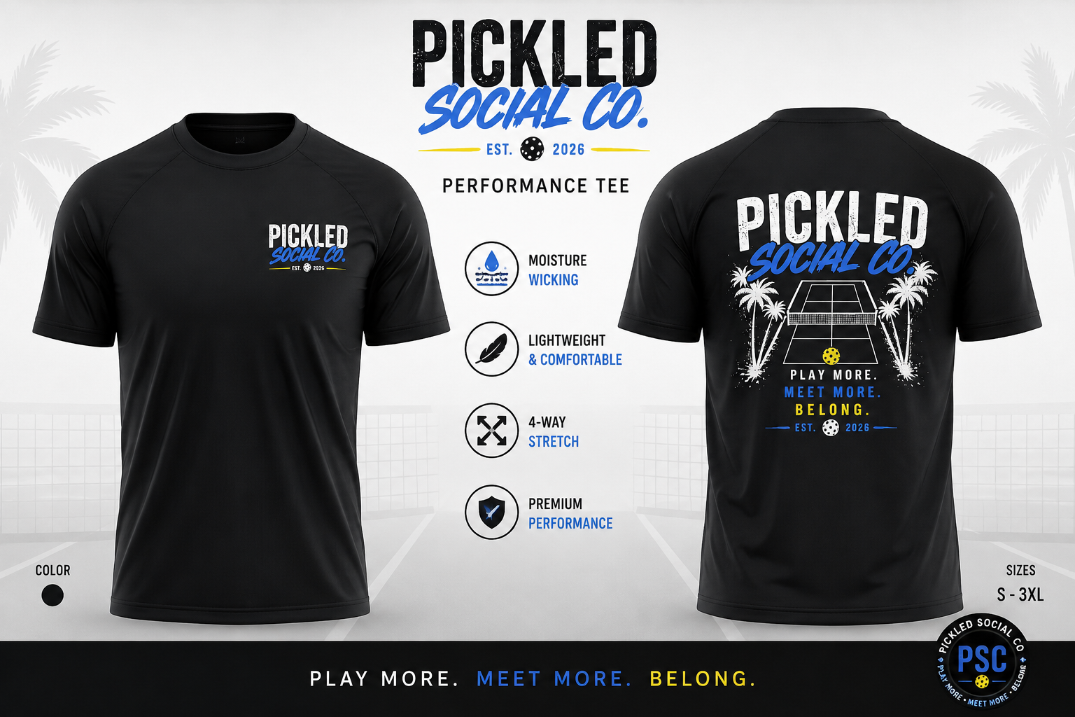 PSC Performance Tee Shirt - Large Size