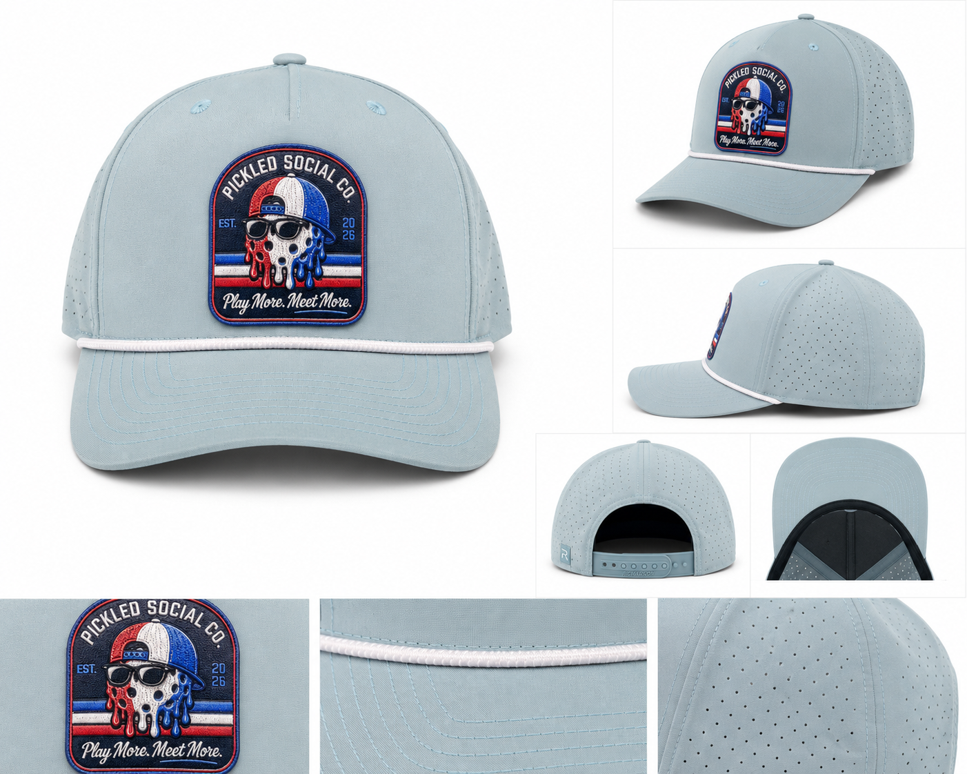 Stars & Dinks Performance Hat Smoke Gray